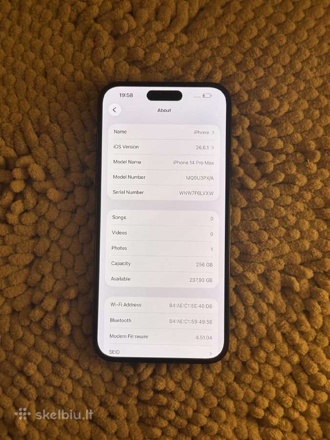 iPhone 14 Pro Max 256gb - nuotraukos Nr. 6