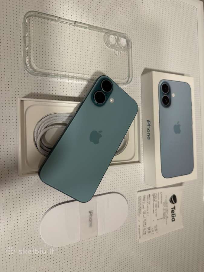 iPhone 16 128gb Turkio spalvos su garantija - nuotraukos Nr. 2