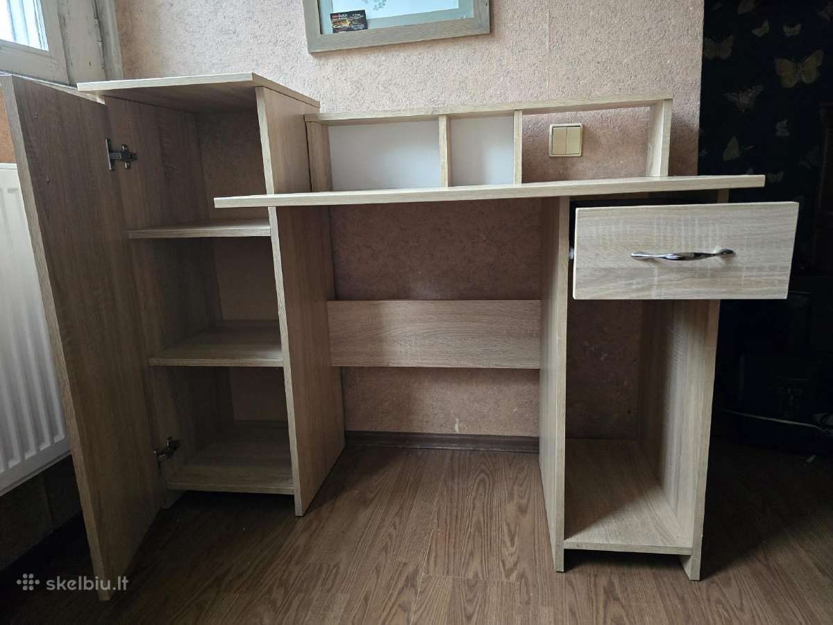 Rašomasis stalas su spintel;e - nuotraukos Nr. 2