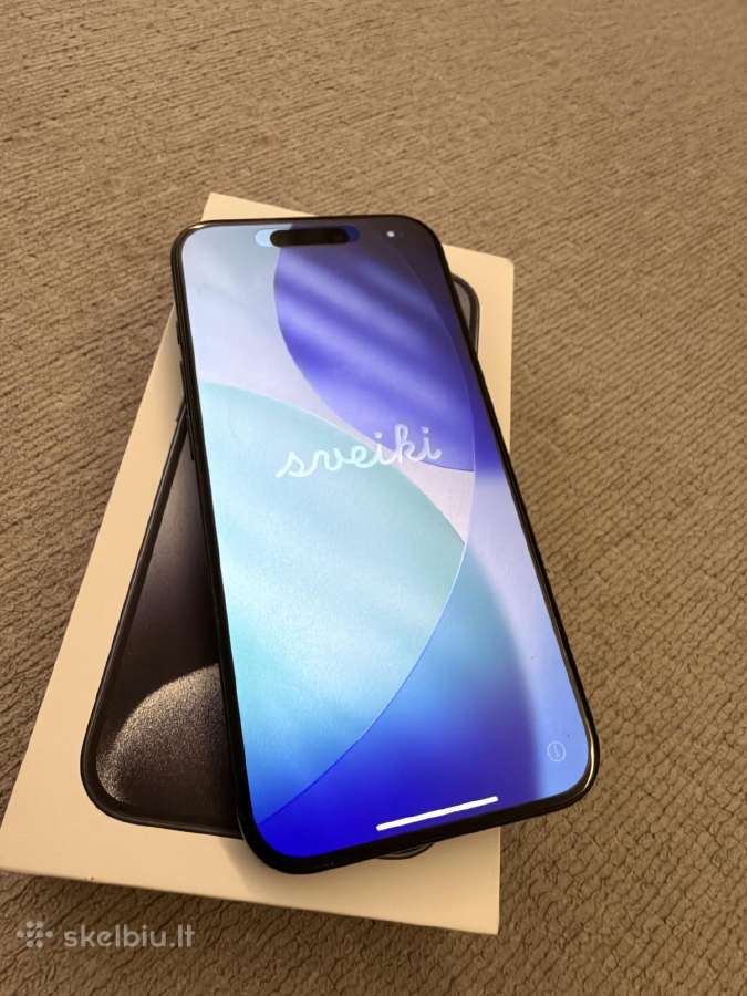 iPhone 15pro 256gb Blue Titanium - nuotraukos Nr. 2