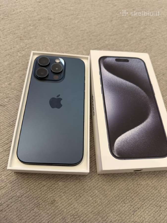 iPhone 15pro 256gb Blue Titanium - nuotraukos Nr. 4