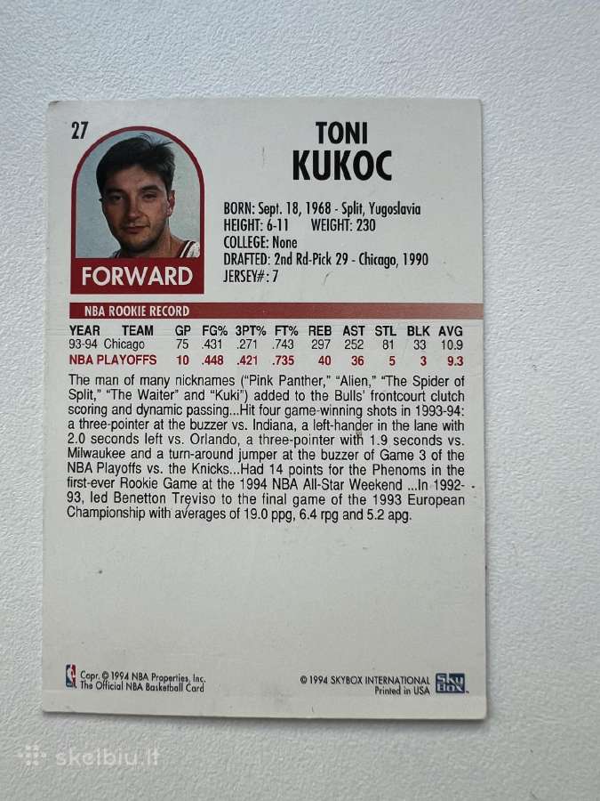 Nba vintažines korteles - nuotraukos Nr. 14