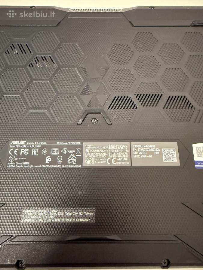 Asus Tuf Gaming A15 - nuotraukos Nr. 3