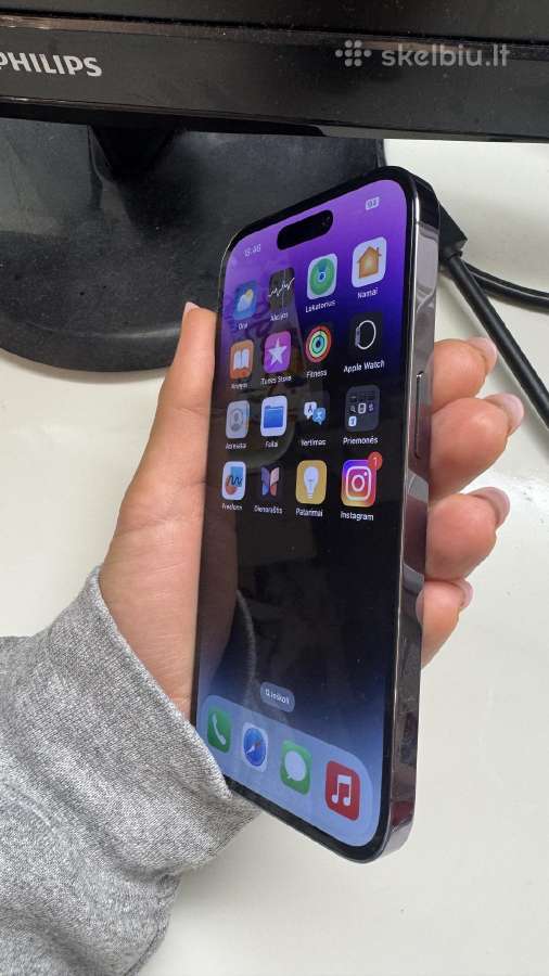 iPhone 14 pro 256gb Violetinis Atnaujintas - nuotraukos Nr. 2