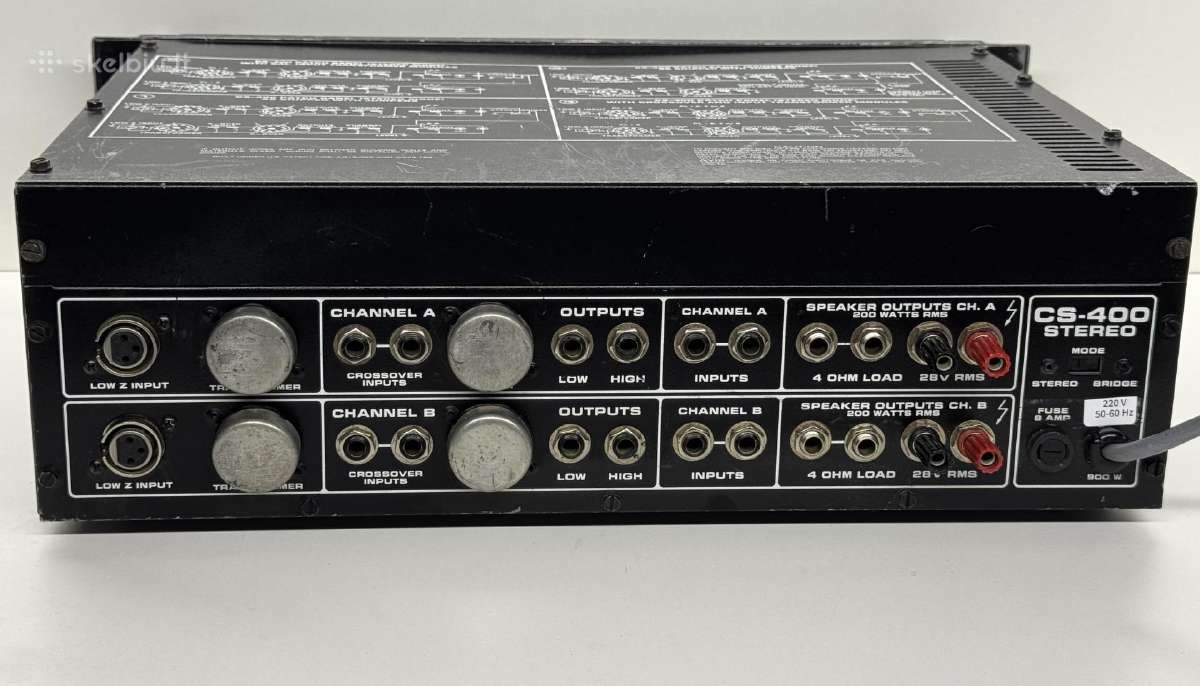 Peavey CS-400 – Pro stereo galios stiprintuvas - nuotraukos Nr. 3