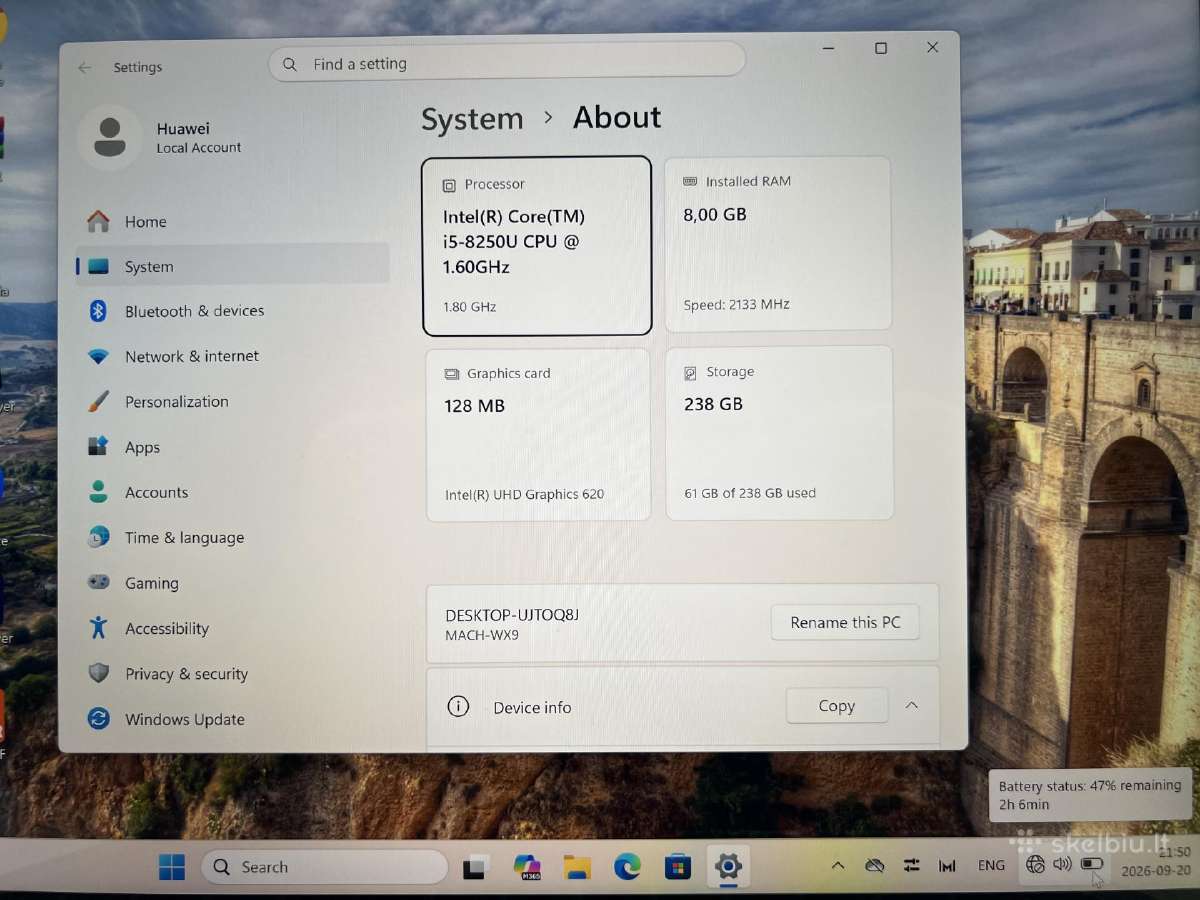 Huawei Mate book X pro - nuotraukos Nr. 3