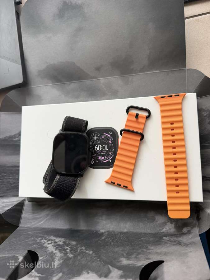 Apple Watch Ultra 3 Black Titanium 49mm GPS + Cel - nuotraukos Nr. 2