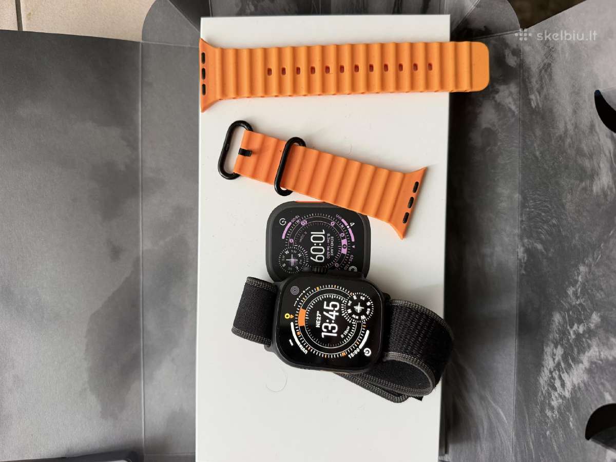 Apple Watch Ultra 3 Black Titanium 49mm GPS + Cel - nuotraukos Nr. 3