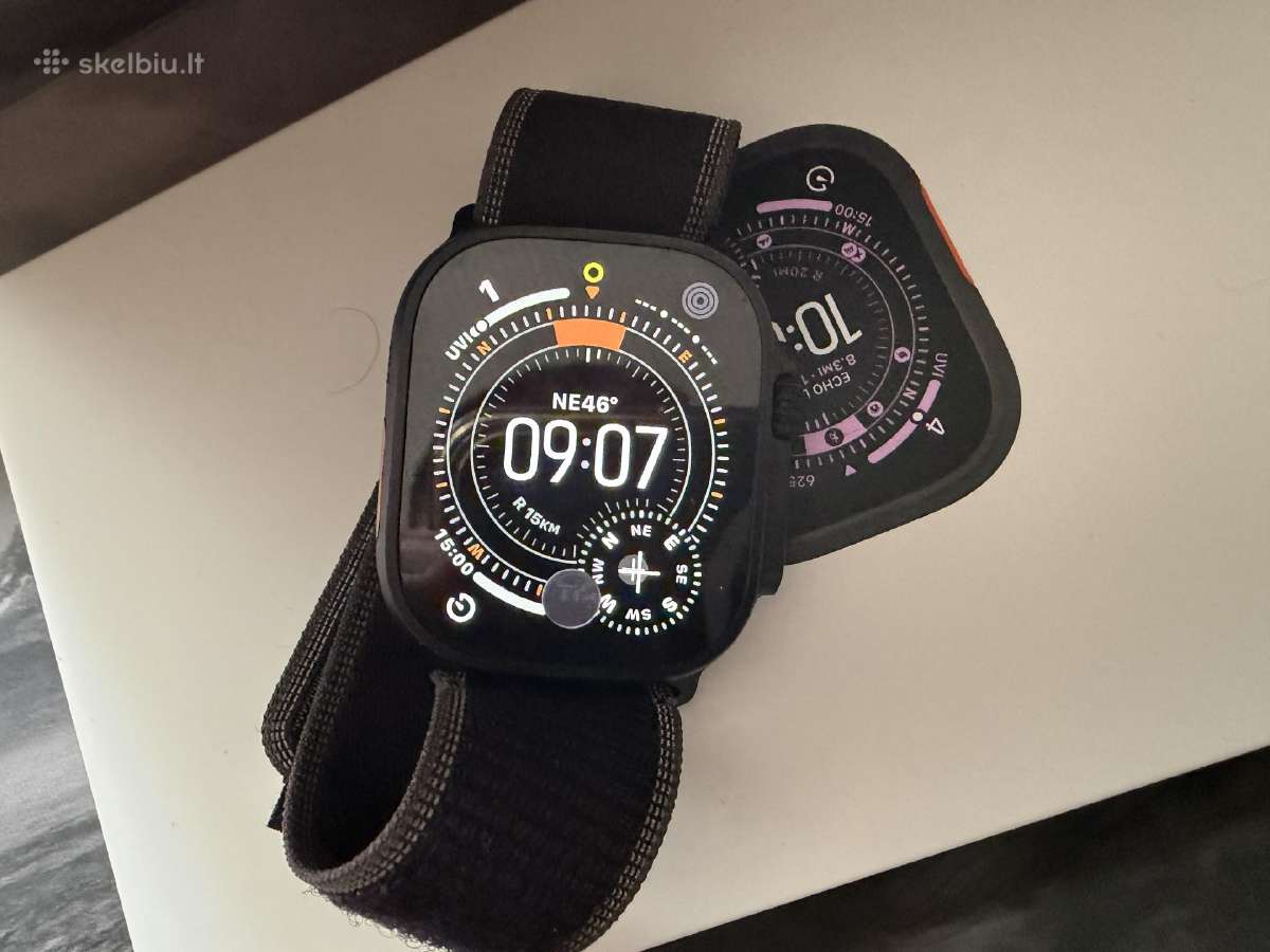 Apple Watch Ultra 3 Black Titanium 49mm GPS + Cel - nuotraukos Nr. 4