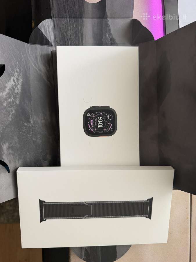 Apple Watch Ultra 3 Black Titanium 49mm GPS + Cel - nuotraukos Nr. 8