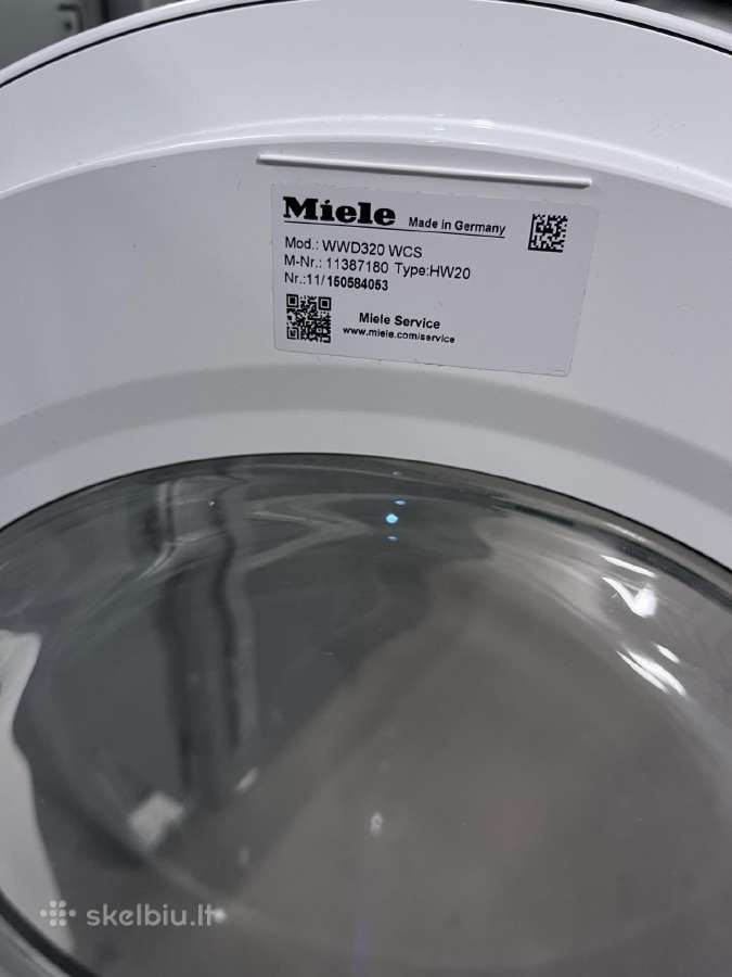 Miele skalbyklė 8kg - nuotraukos Nr. 5