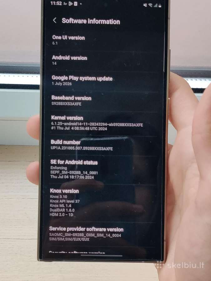 Parduodu prototipą Samsung S24 Ultra - nuotraukos Nr. 4
