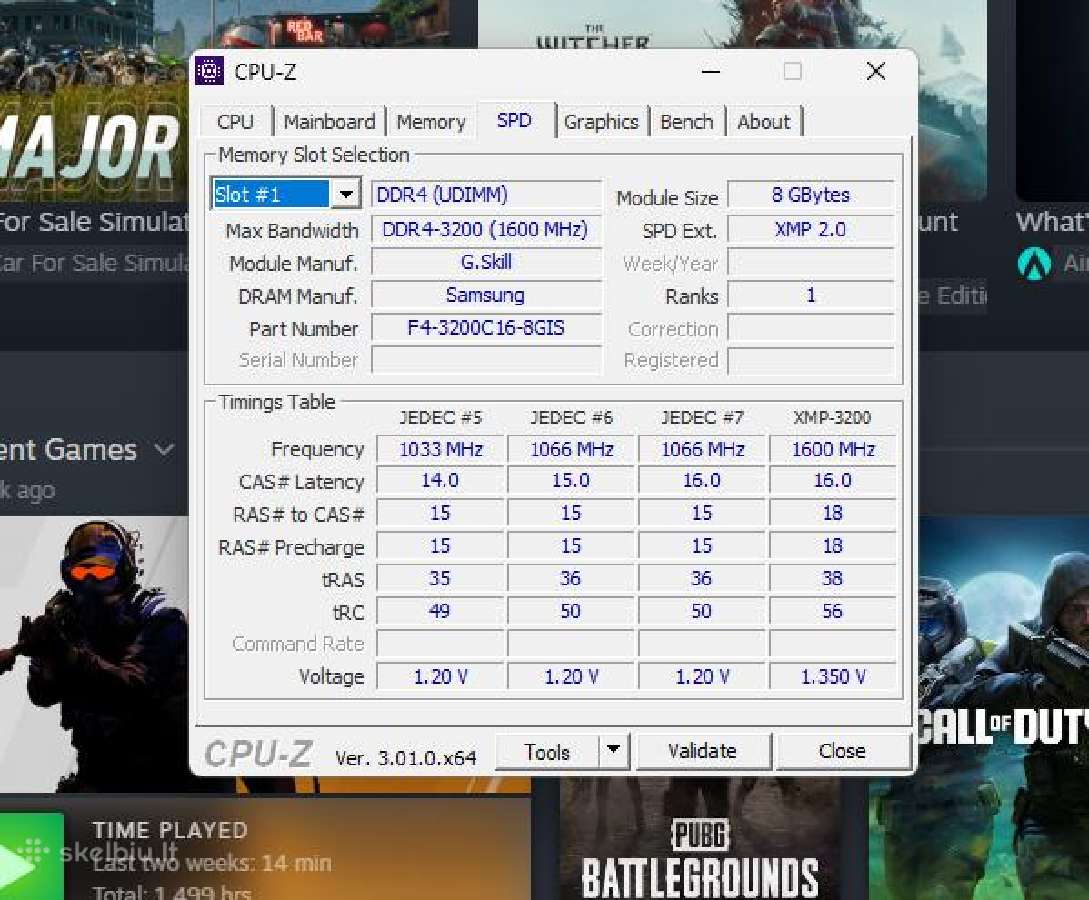 Ryzen 7 5800x3d + Msi B550 Tomahawk + 32 GB RAM - nuotraukos Nr. 4