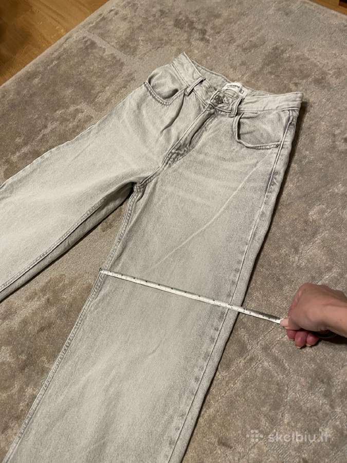Pull&bear šviesiai pilki džinsai - nuotraukos Nr. 5