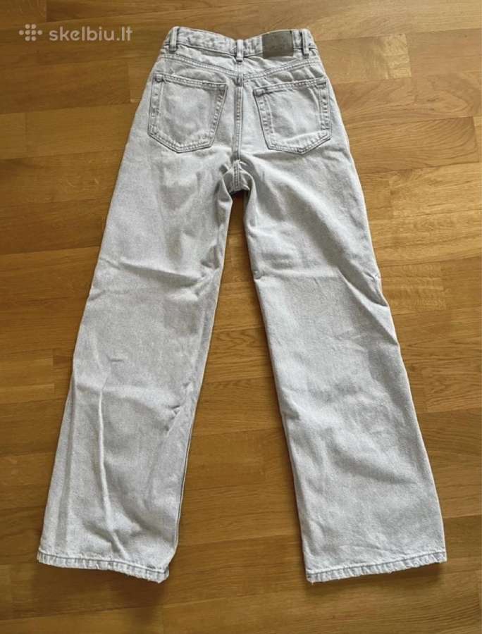 Pull&bear šviesiai pilki džinsai - nuotraukos Nr. 2