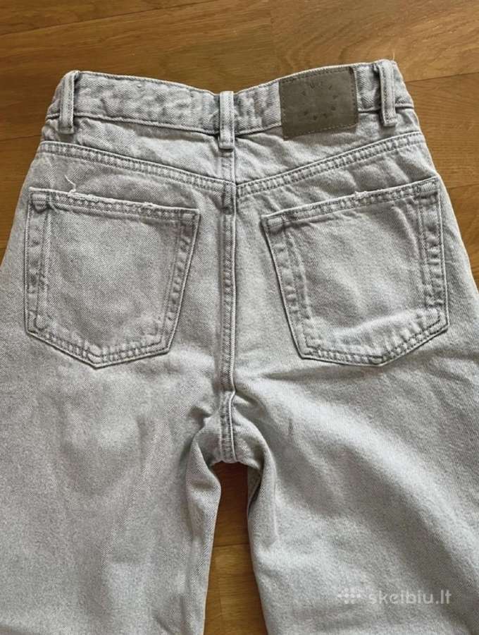 Pull&bear šviesiai pilki džinsai - nuotraukos Nr. 3