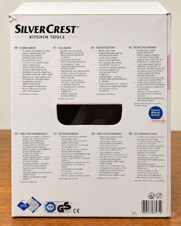 Silvercrest planetarinis mikseris 600 W, 5l - nuotraukos Nr. 10