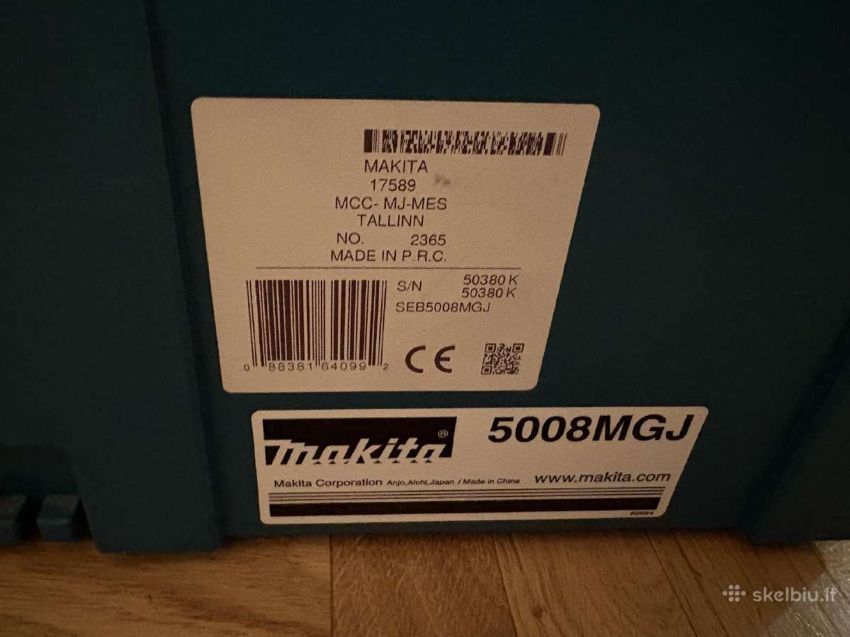 El.diskinis pjūklas Makita5008mgj+lagaminas,210mm - nuotraukos Nr. 6