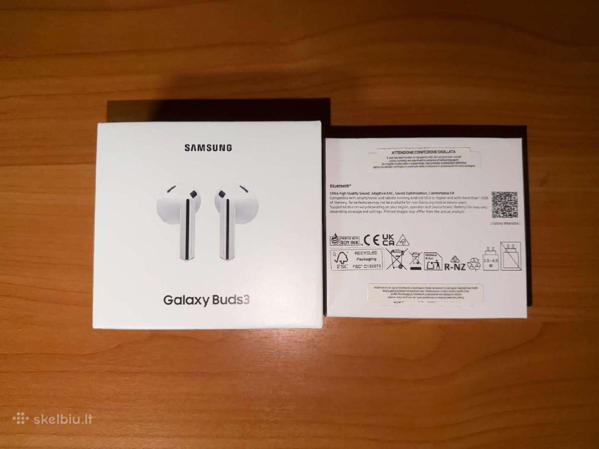 Samsung Galaxy Buds3 Baltos - nuotraukos Nr. 2