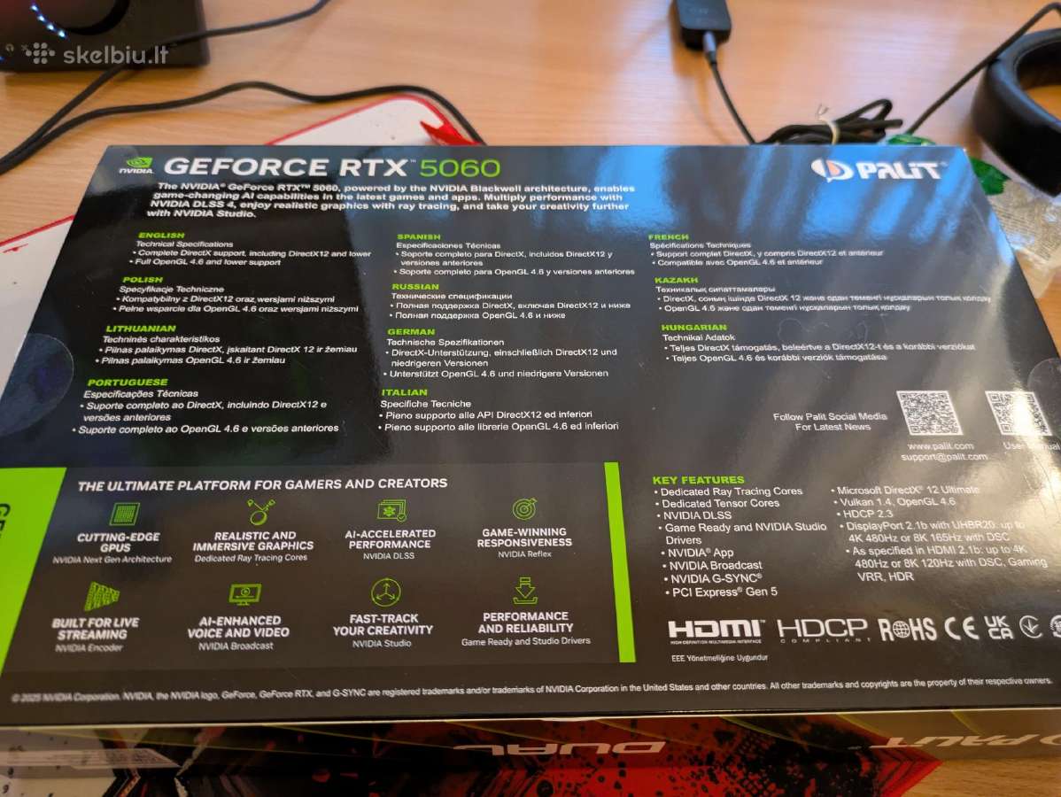 Rtx 5060 Palit Dual Oc - nuotraukos Nr. 5
