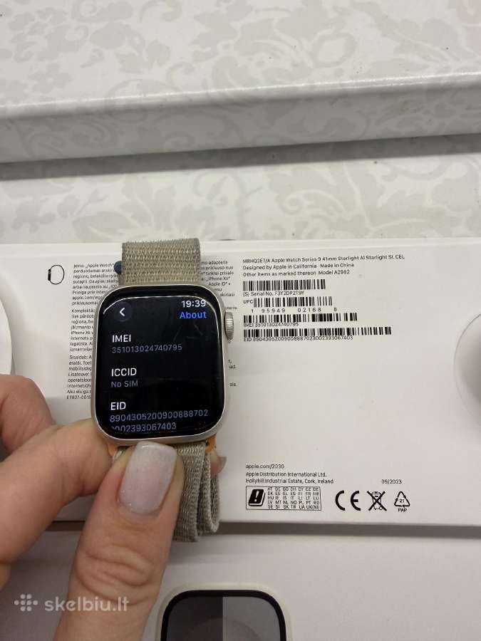 Apple Watch series 9 41mm GPS + Cellular - nuotraukos Nr. 2