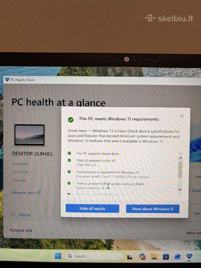 Lenovo Thinkpad X1 Carbon 7th Gen, i7-8565u, 256gb - nuotraukos Nr. 5