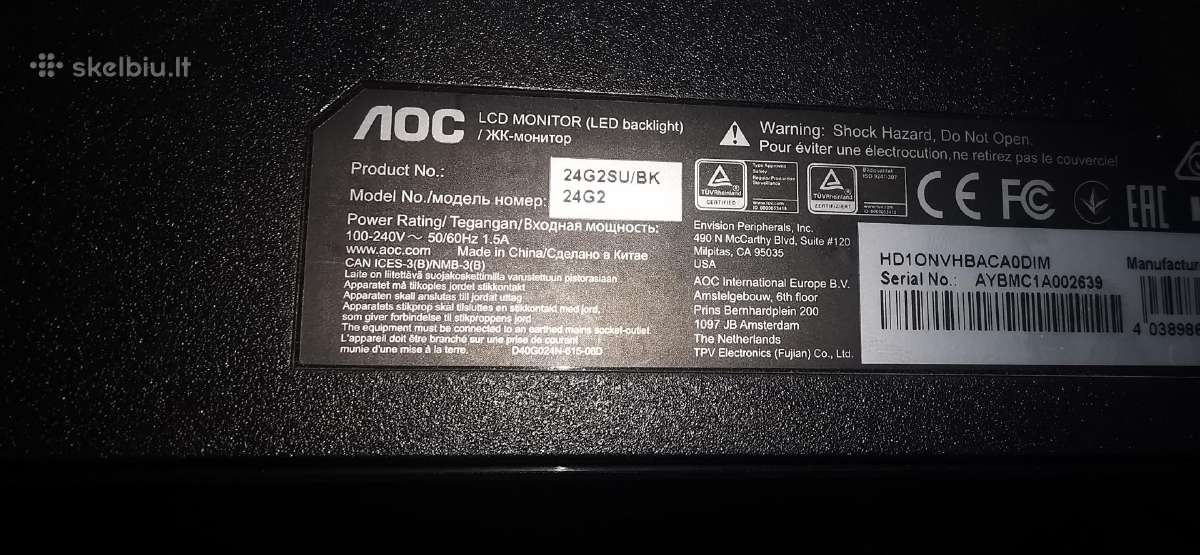 I5 10400f gtx1070 8gb 16gb RAM 240hz - nuotraukos Nr. 7