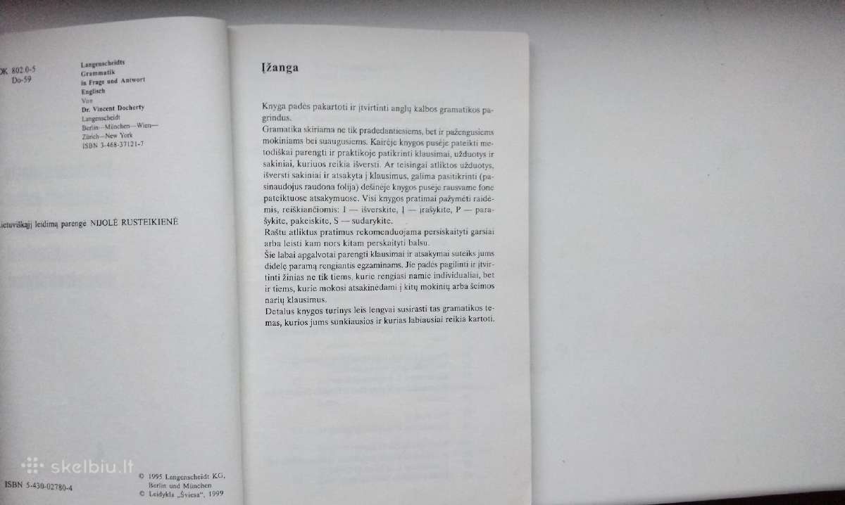 Dr. V. Docherty. Anglųk. gramatika: klausimai ir a - nuotraukos Nr. 2