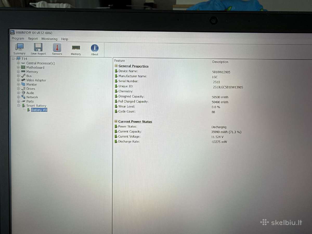 Lenovo Thinkpad T14 i5-10310u/16gb dual ddr4 3200 - nuotraukos Nr. 12