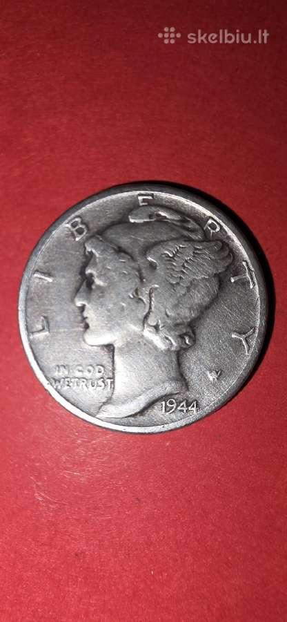 JAV daimas 1944,sidabras 0,900 - nuotraukos Nr. 2