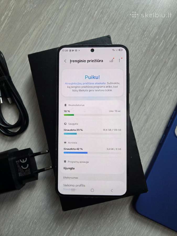 Samsung S23 128gb, juodas, pilnu komplektu - nuotraukos Nr. 2