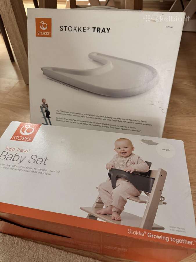 Stokke tripp trapp baby set ir Stokke Tray - nuotraukos Nr. 2