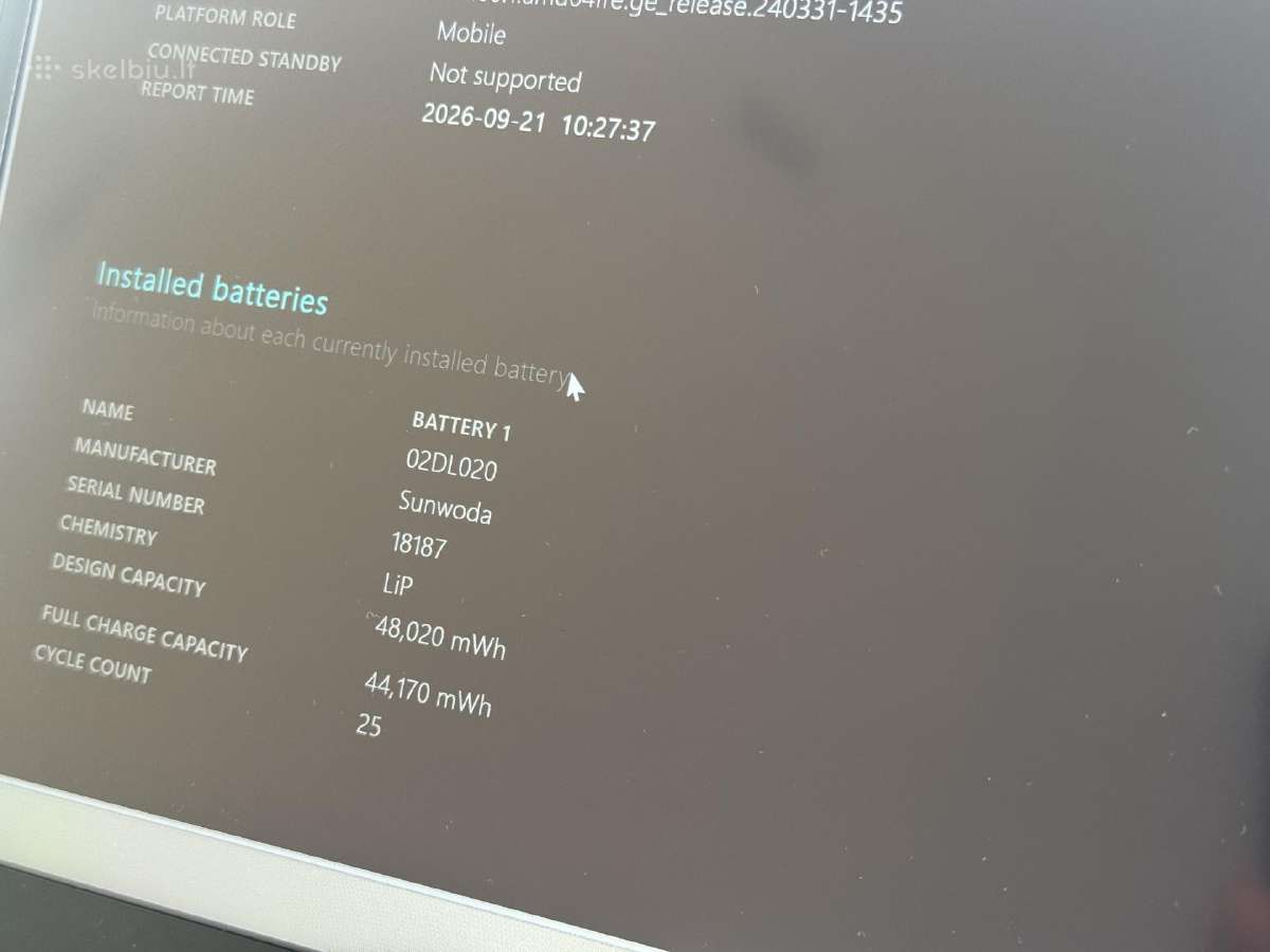 Thinkpad X390 13.3" tik 25 krov. ciklai - nuotraukos Nr. 6