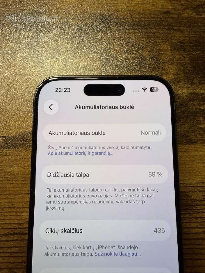 iPhone 15 Pro 128gb Blue Titanium - nuotraukos Nr. 3