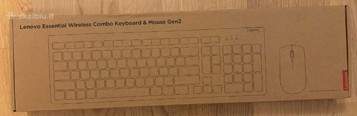 Klaviatūra ir pelė Lenovo Essential Wireless Gen2 - nuotraukos Nr. 2