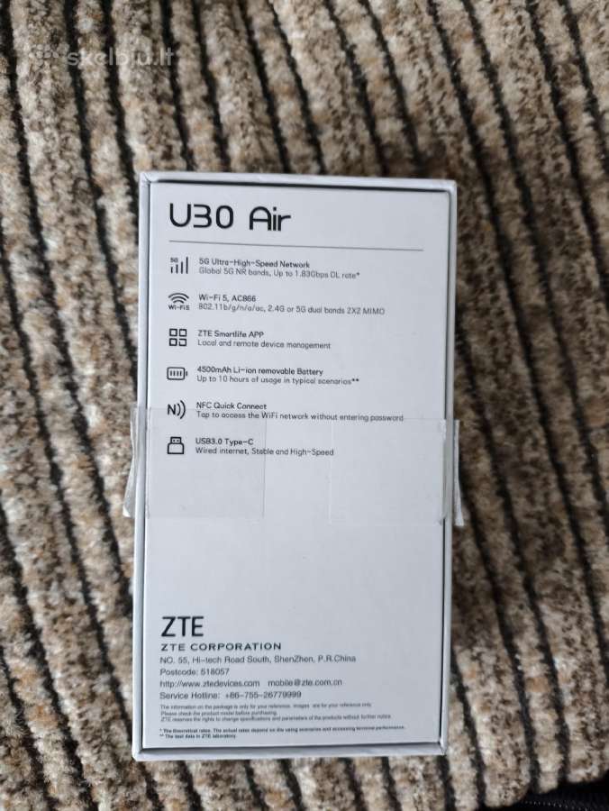 Kompaktiškas mobilus 5G maršrutizatorius Zte U30 - nuotraukos Nr. 2