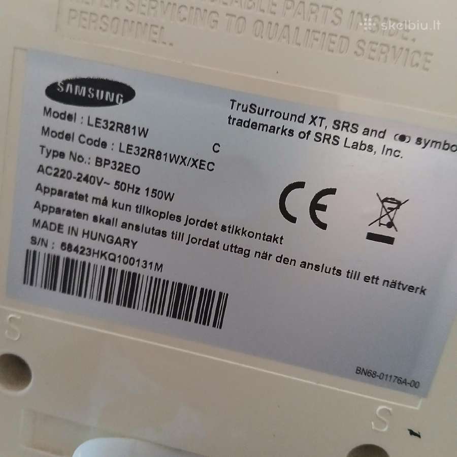 Televizorius Samsung - nuotraukos Nr. 4