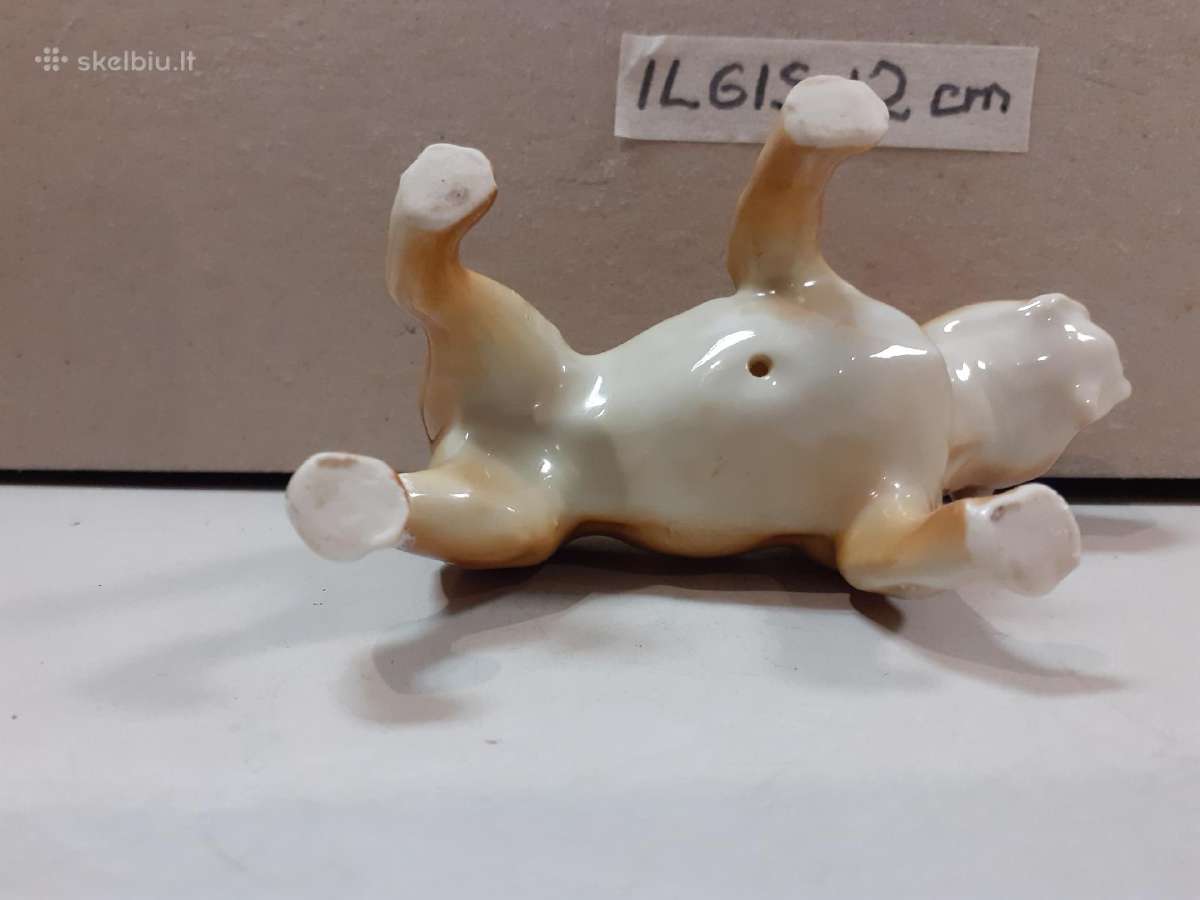 Kolekcinė porcelianinė anglų buldogo figūrėlė. - nuotraukos Nr. 4