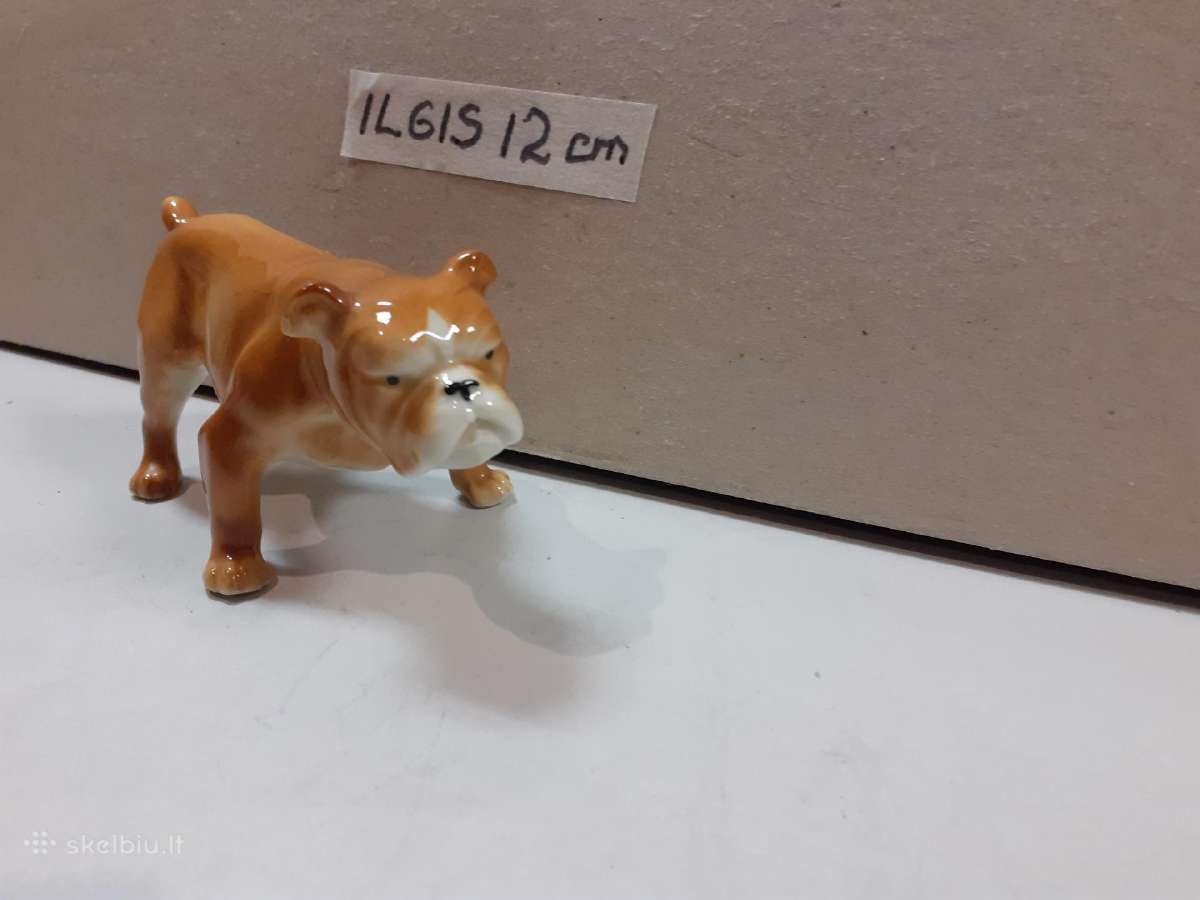 Kolekcinė porcelianinė anglų buldogo figūrėlė. - nuotraukos Nr. 5