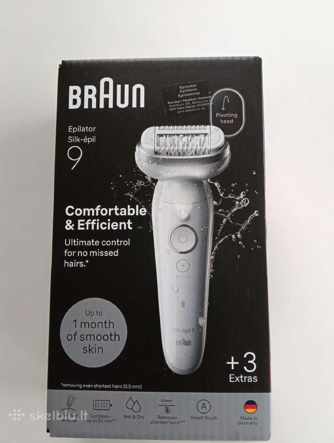 Braun Silk epil 9 epiliatorius Naujas - nuotraukos Nr. 4