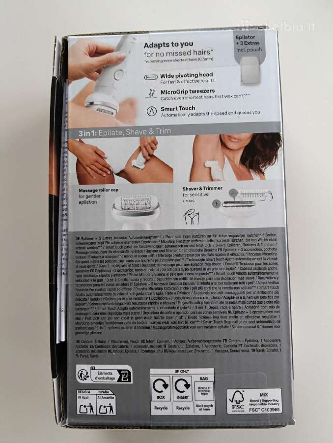 Braun Silk epil 9 epiliatorius Naujas - nuotraukos Nr. 3