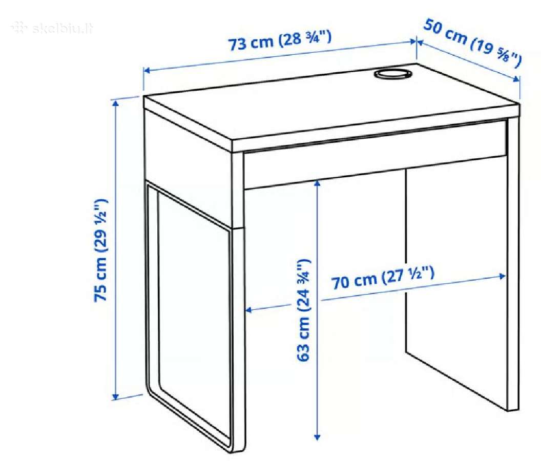 Ikea stalas Micke - nuotraukos Nr. 4