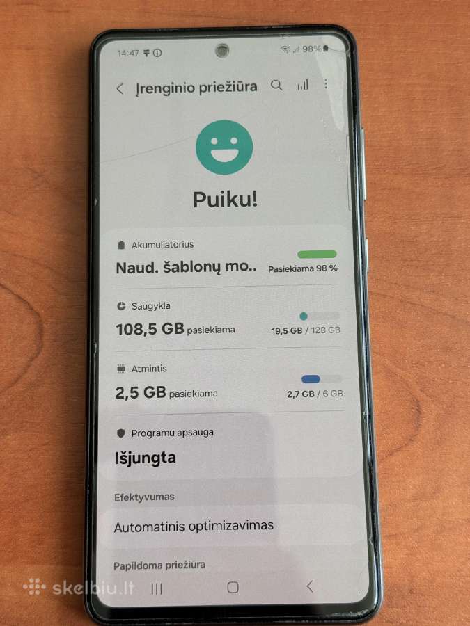 Samsung a52s - nuotraukos Nr. 3