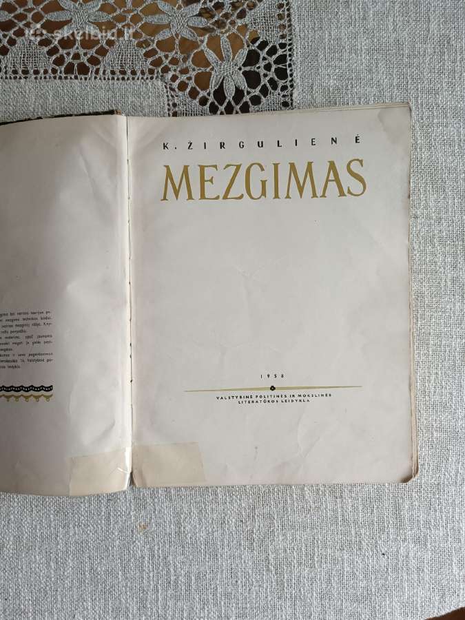 Sena knyga Mezgimas,1958m. - nuotraukos Nr. 4
