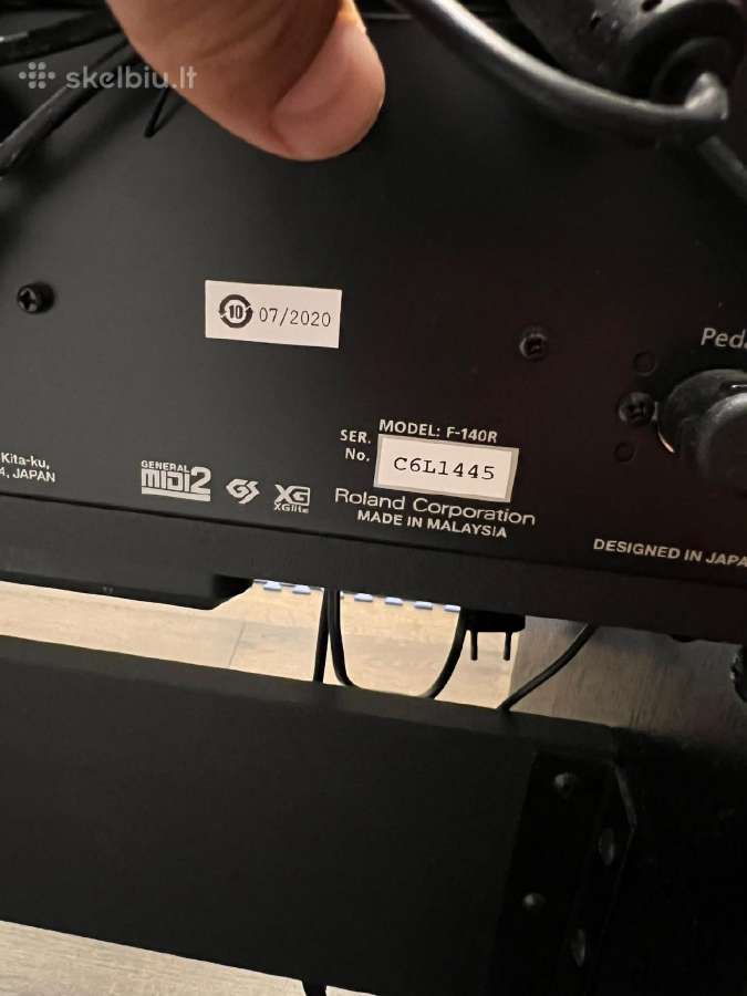 Roland F-140r elektrinis pianinas - būklė tobula! - nuotraukos Nr. 7
