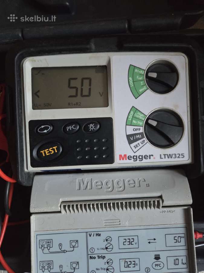 Megger Ltw325 kilpos varžos matuoklis - nuotraukos Nr. 3