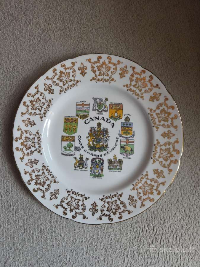 Kolekcinė Paragon Fine Bone China lėkštė Canada - nuotraukos Nr. 2