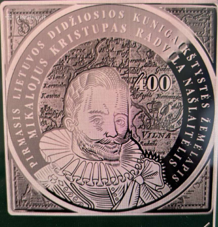 Nuolat perku LDK žemėlapiui 400 metų monetą - nuotraukos Nr. 2