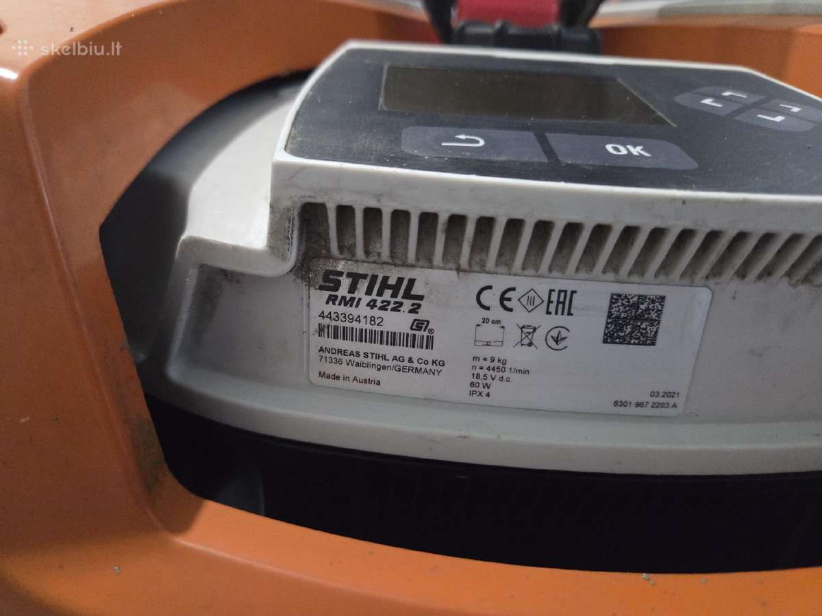Vejos robotas Stihl Rmi 422 - nuotraukos Nr. 2