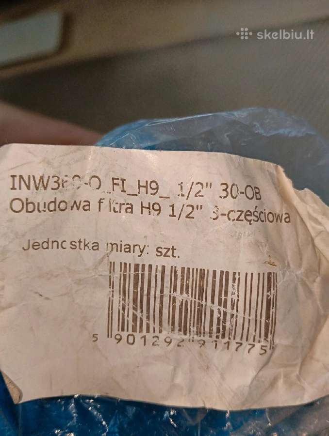 Vandens filtro korpusas H9 1/2" - nuotraukos Nr. 4